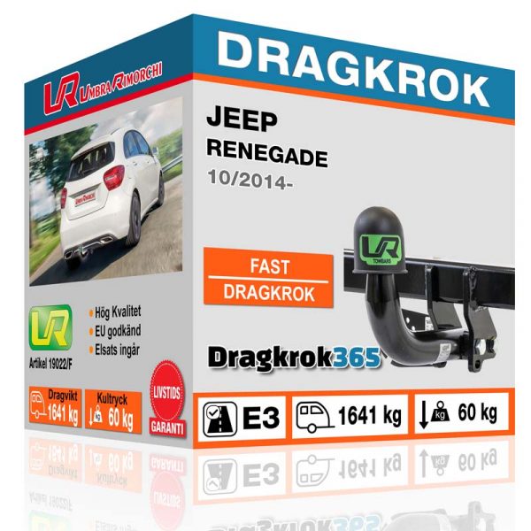 fast dragkrok till jeep renegade på www.dragkrok365.se