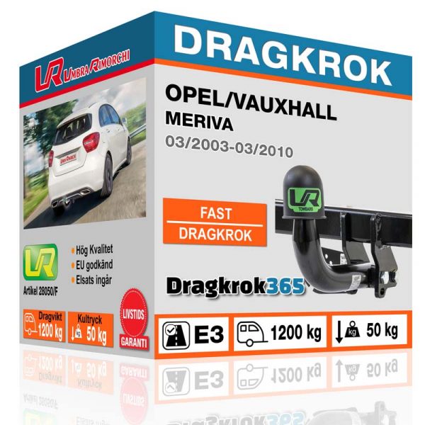 dragkrok opel meriva www.dragkrok365.se