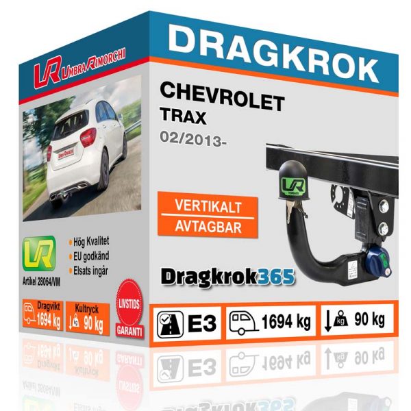 dragkrok chevrolet trax dragkrok365.se