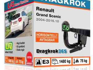 dragkrok renault grand scenic 2004-2016